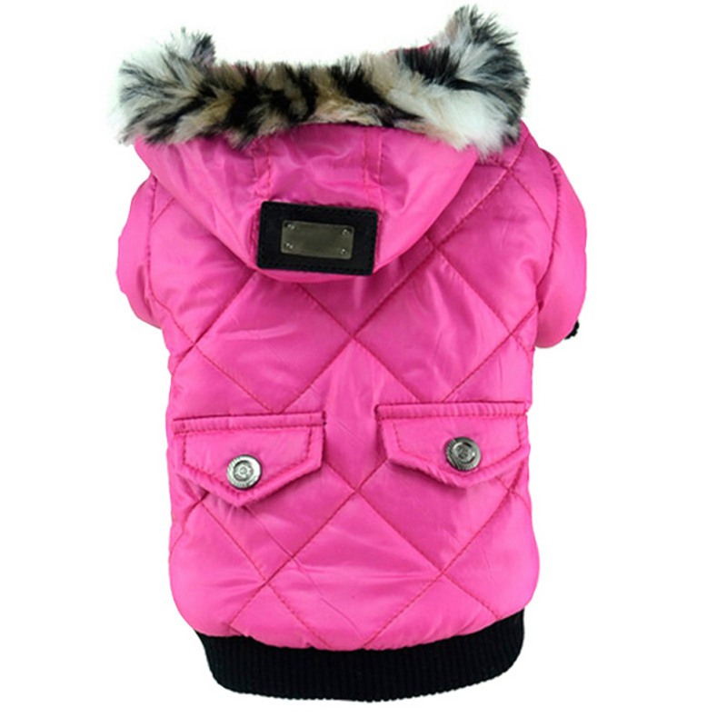 Pet Dog Hooded Jacket Warm Winter Coat Snowsuit Small Dog Chihuahua